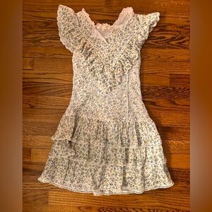 Loveshackfancy cotton mini dress.  Size 0.  Like new condition.